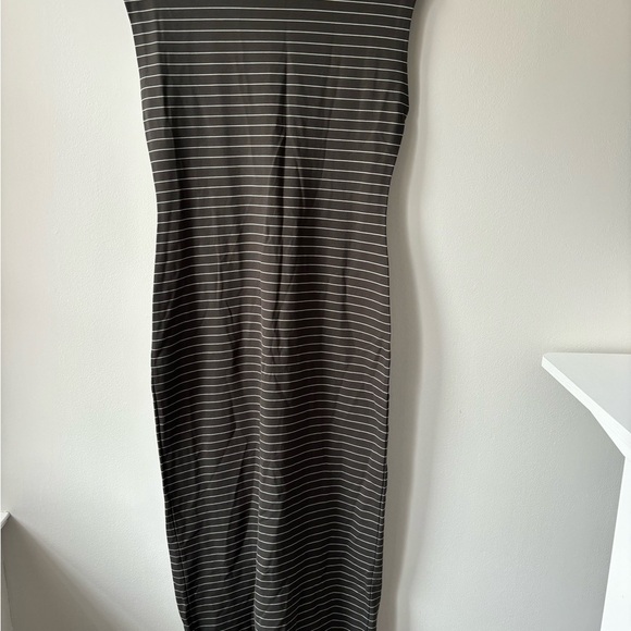 Club Monaco Polished Ponte Knit Dress Sz 10 Maxi - Picture 5 of 12